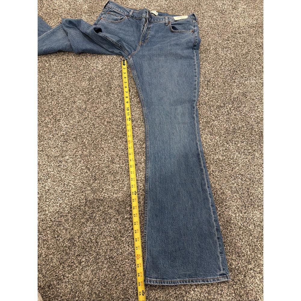 Abercrombie & Fitch Jeans Womens 33 Long Blue Denim The Bootcut Mid Rise - Picture 5 of 9